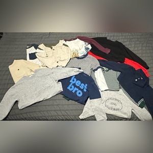 13 - 4T long sleeve boys tops.